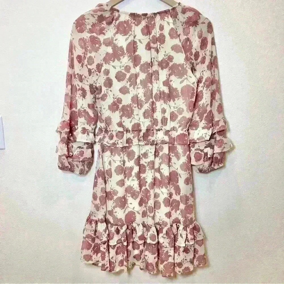 Simply Vera Vera Wang Ruffled Chiffon Drop-Waist Dress Size XS - Picture 9 of 14